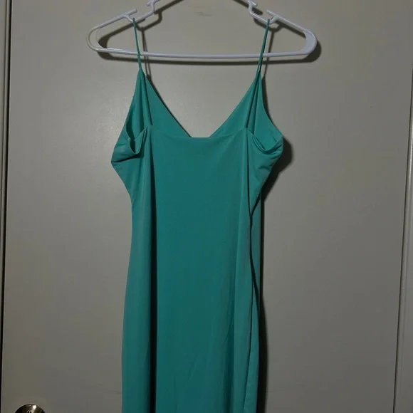 Teal Spaghetti Strap Dress - Picture 3 of 3